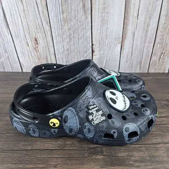 Crocs X Disney The Nightmare Before Christmas GID Jack Skellington Clog W10 M8 - Picture 3 of 9